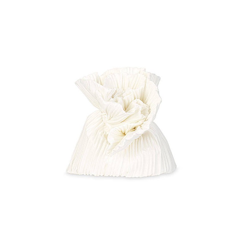 SACCHETTO PLISSE' 10x12,5cm BIANCO 12pz