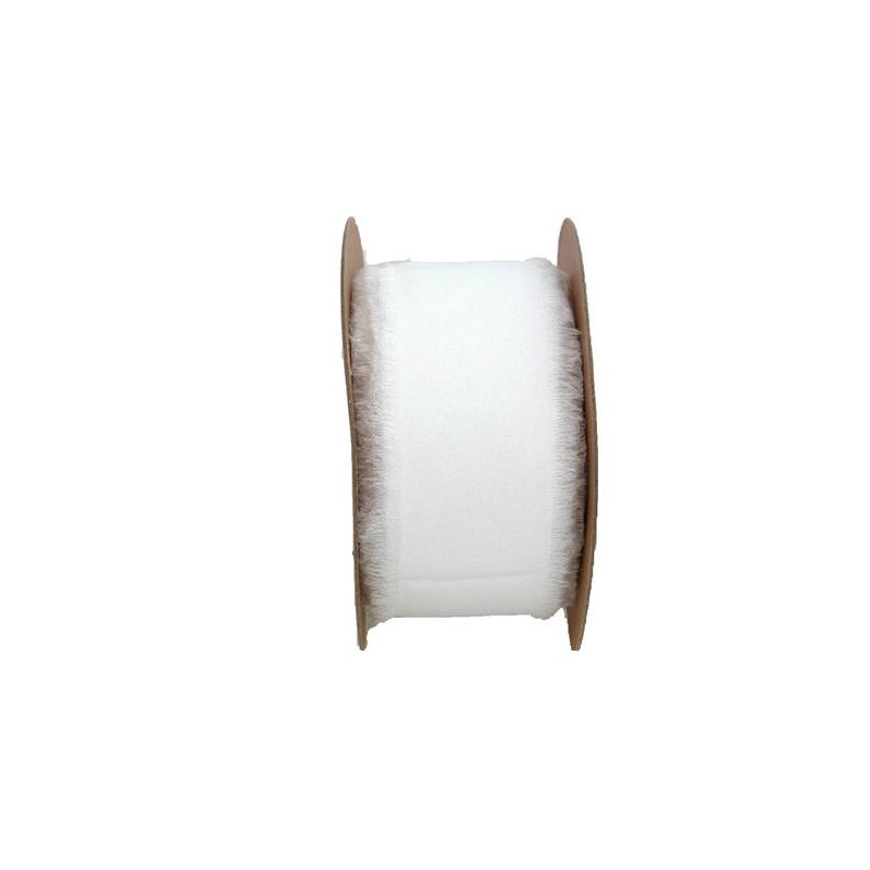 NASTRO SFRANGIATO CHIFFON mm40x15mt BIANCO