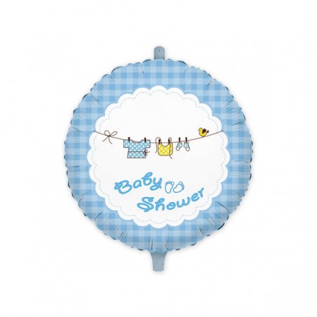 PALLONE MYLAR TONDO BABY SHOWER BOY 45cm