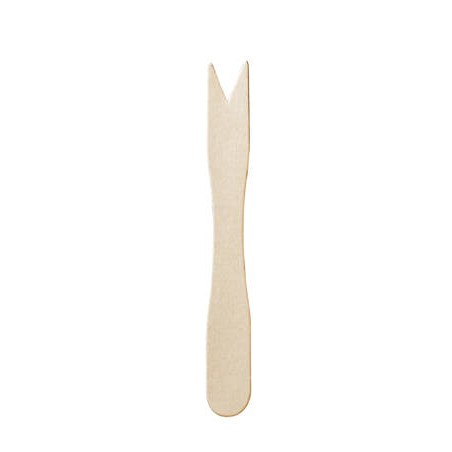 FORCHETTINE LEGNO CHIPS 8,5cm BETULLA 1000pz BYò