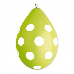 PALLONCINI ALL AROUND POIS VERDE MELA 10pz