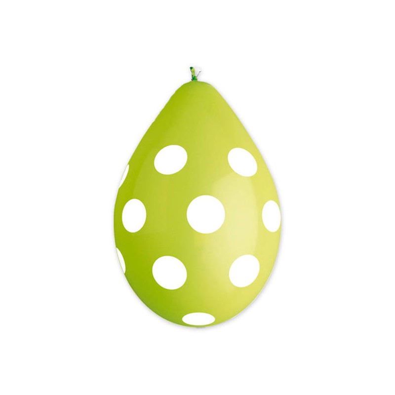 PALLONCINI ALL AROUND POIS VERDE MELA 10pz