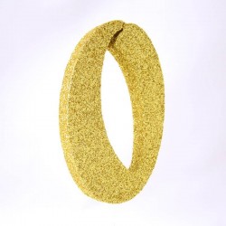 NUMERO POLISTIROLO GLITTER mm120x90 0 ORO