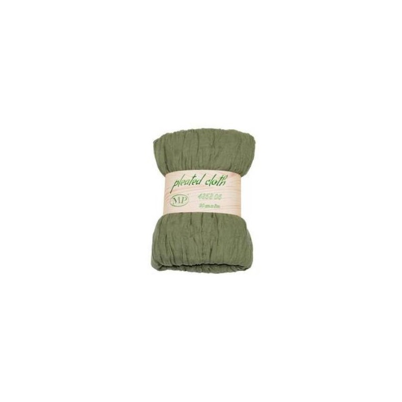 TESSUTO RUNNER PLEATED CLOTH cm90x3mt OLIVE GREEN