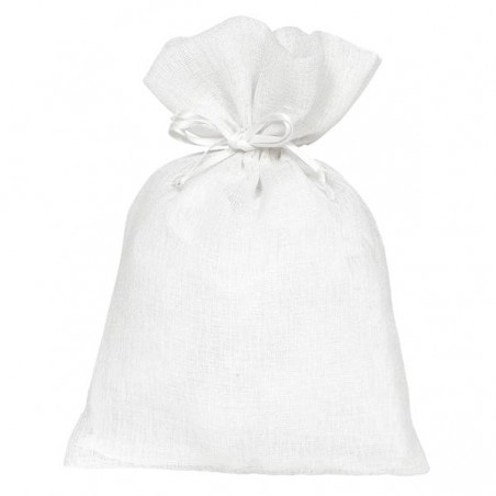 SACCHETTO BUSTA DELICATE 9x12cm BIANCO 10pz