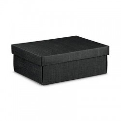 SCATOLA F/COPERCHIO  EASY 45,5x32x15cm SETA NERO