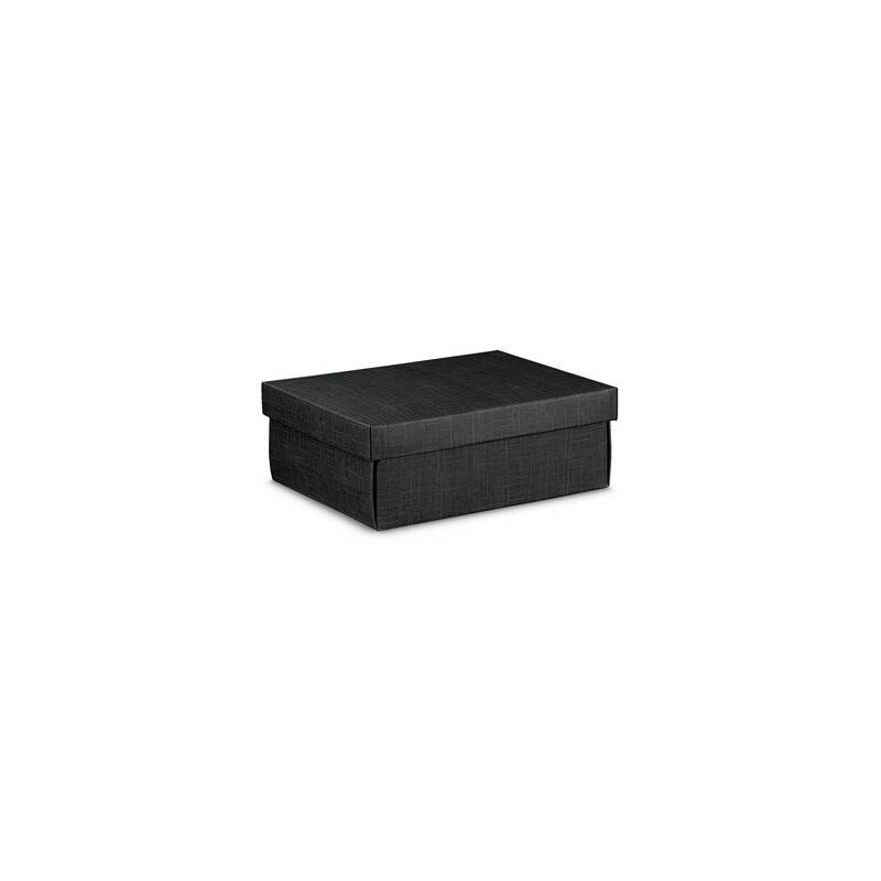 SCATOLA F/COPERCHIO  EASY 45,5x32x15cm SETA NERO