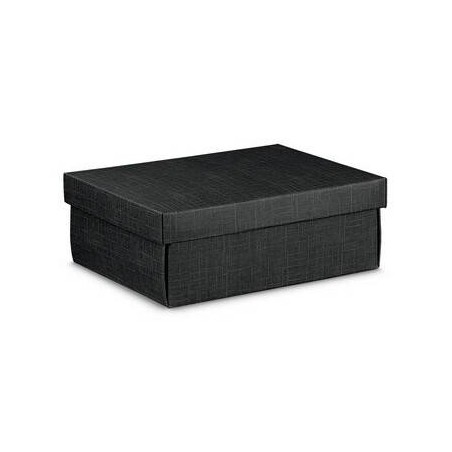 SCATOLA F/COPERCHIO  EASY 45,5x32x15cm SETA NERO