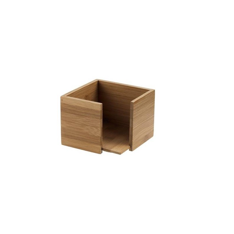 PORTA TOVAGLIOLI IN BAMBOO 14x14x10cm