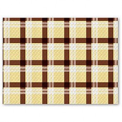 TOVAGLIETTE 30x40cm SCOZZESE CHAMPAGNE/NERO 250PZ FATO
