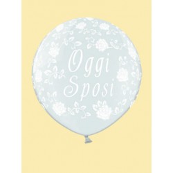 PALLONE LATTICE 100cm OGGI SPOSI  TRASPARENTE