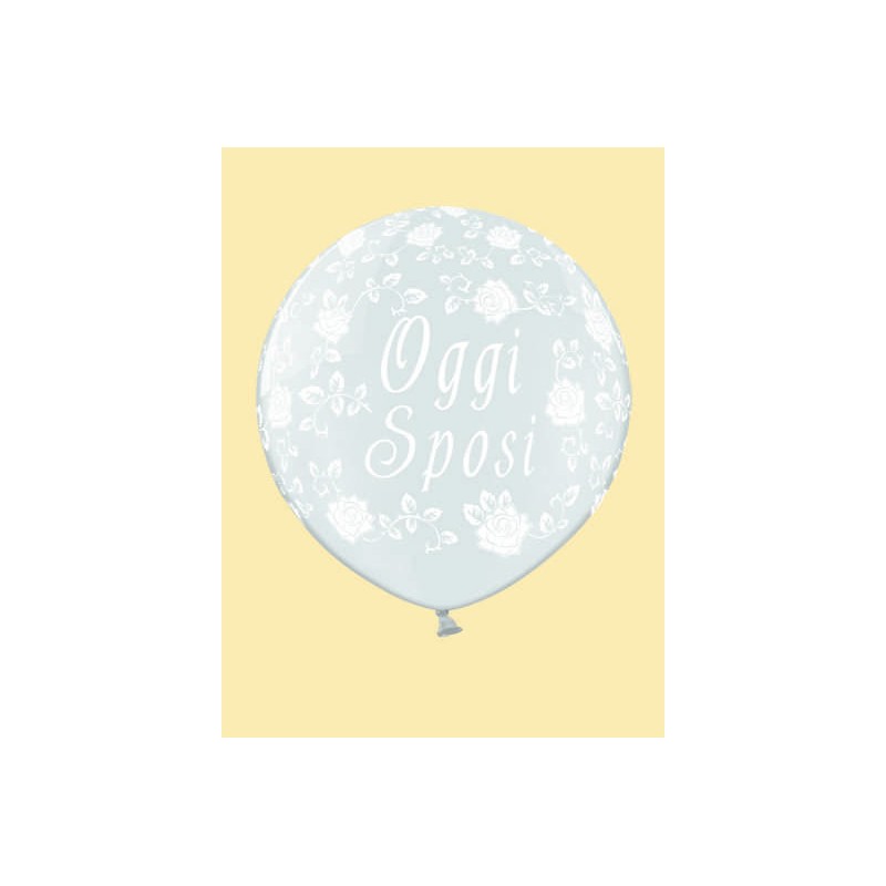 PALLONE LATTICE 100cm OGGI SPOSI  TRASPARENTE