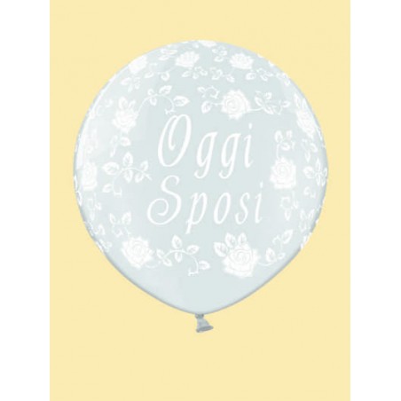 PALLONE LATTICE 100cm OGGI SPOSI  TRASPARENTE