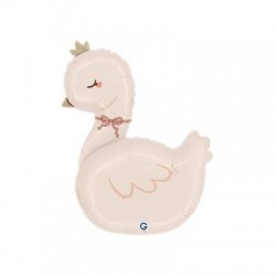 PALLONE MYLAR BOHO SWAN 30 76cm CIGNO