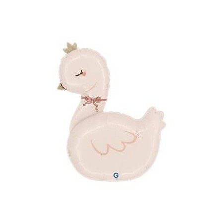 PALLONE MYLAR BOHO SWAN 30 76cm CIGNO