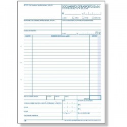 DOCUMENTO DI TRASPORTO A4 3 COPIE 50fg 271.3 BM