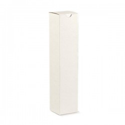 SCATOLA PETIT 1 BOTTIGLIA 5,5x5,5x24cm SETA BIANCO 10pz