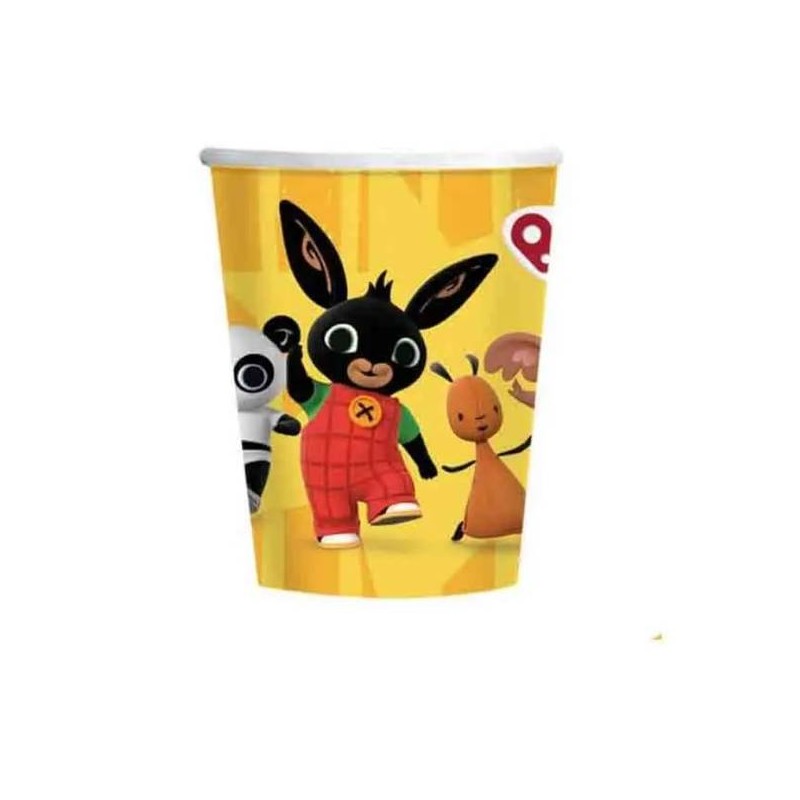 BICCHIERI CARTA 250cc BING ARANCIO 8pz