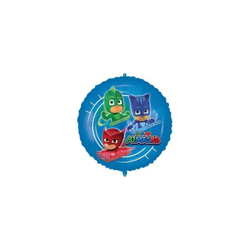PALLONE MYLAR TONDO 45cm PJ MASK