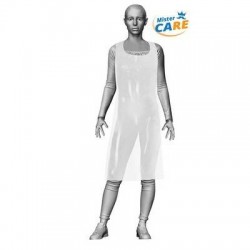 Mr.Care - GREMBIULE APRON 70x120cm LDPE 40my BIANCO 50pz