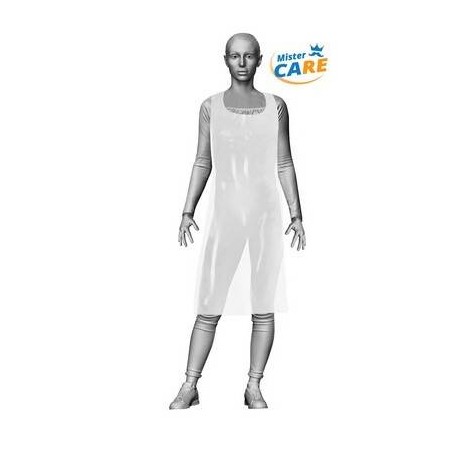 Mr.Care - GREMBIULE APRON-60 80x127cm LDPE 60my BIANCO 50pz