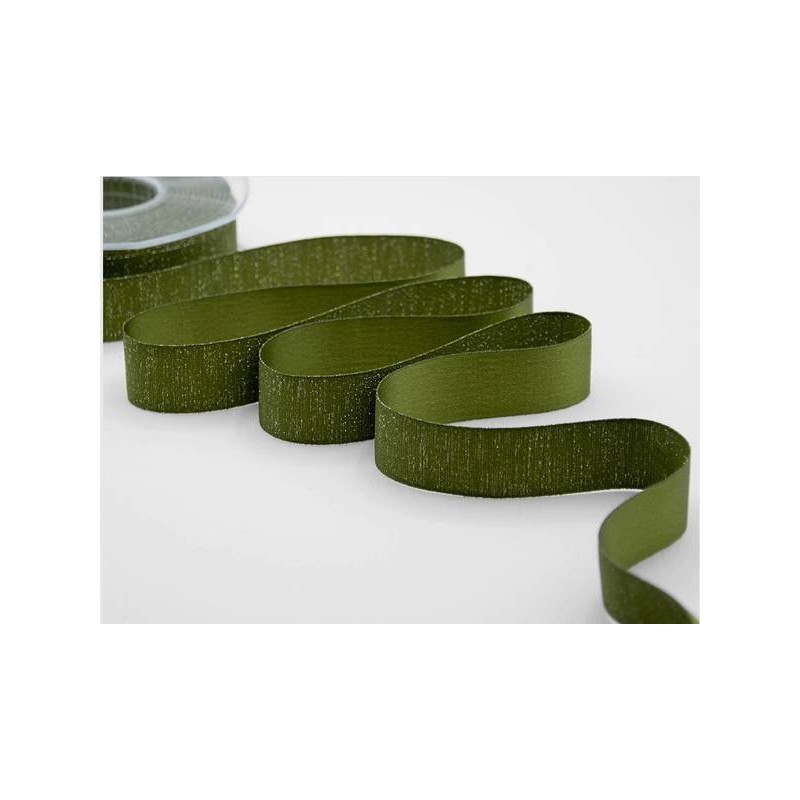 NASTRO RASO BOUTIQUE LAMè mm25x20mt COL.7 VERDE MUSCHIO