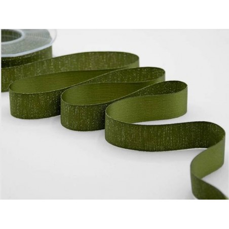 NASTRO RASO BOUTIQUE LAMè mm25x20mt COL.7 VERDE MUSCHIO