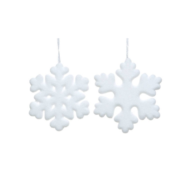 FIOCCO DI NEVE FOAM C/APPENDINO 20x20cm 2ass 1pz