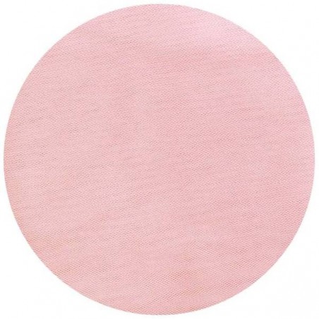 DISCHI TULLE FILE' ø23cm TONDI COLOR ROSA 50pz