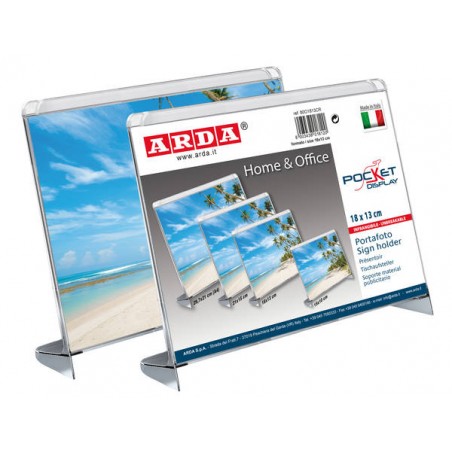 PORTAFOTO ORIZZONTALE CRISTALLO FORMATO 18x13cm ARDA