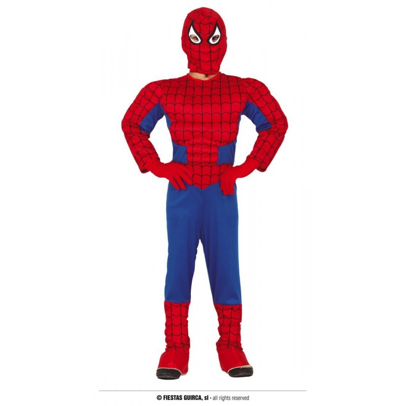 COSTUME UOMO RAGNATELA MUSCOLOSO 5 - 6 ANNI