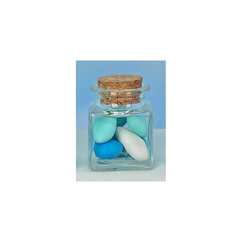BARATTOLINO IN VETRO 4,2x6cm C/TAPPO IN SUGHERO