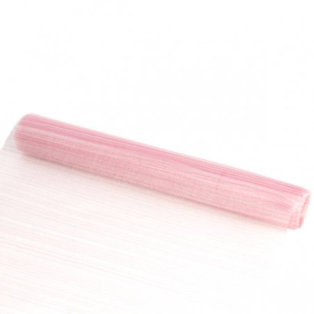 RUNNER cm30x3mt ORGANZA RIGHE ROSA
