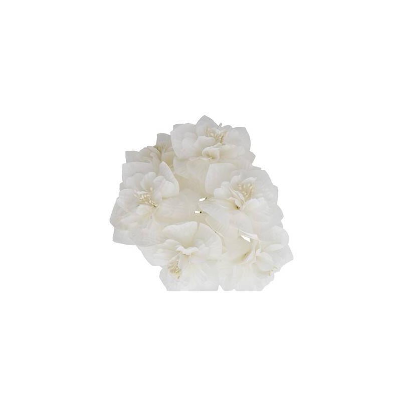 FIORE PEONIA ø7,5cm ECRU' 12pz