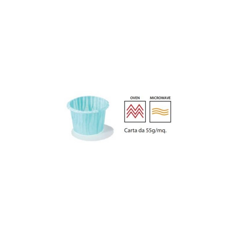PIROTTINI MUFFIN 30x30mm TURCHESE 120pz