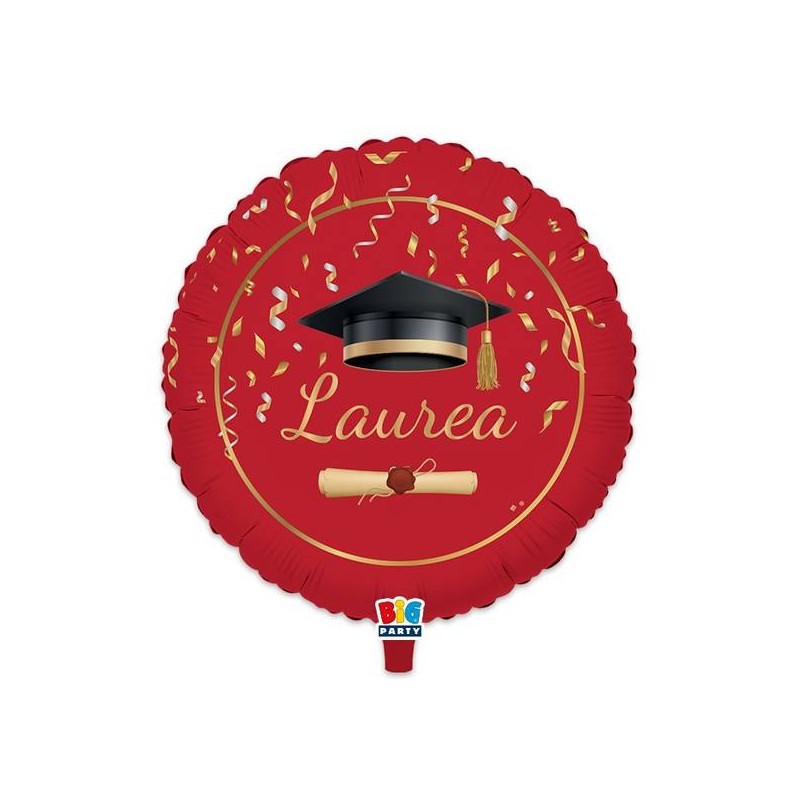 PALLONE MYLAR TONDO 18 45cm LAUREA GLAMOUR