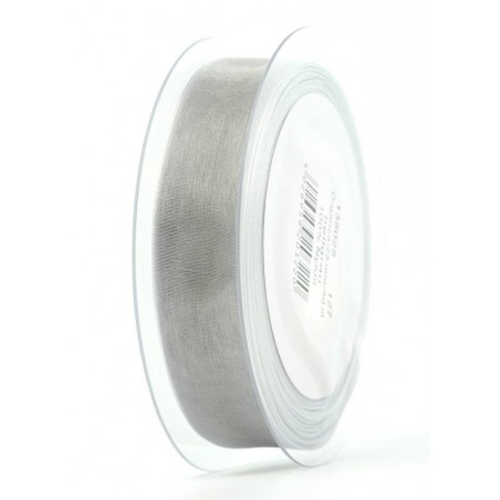 NASTRO ORGANZA mm25x50mt GRIGIO CHIARO
