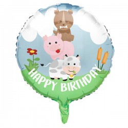 PALLONE MYLAR HAPPY FARM ø45cm