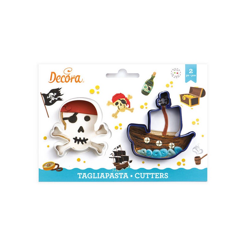 TAGLIAPASTA SET 2pz TESCHIO 6,5 x 6 x 2,2 h cm  NAVE 7,5 x 7 x 2,2 h cm