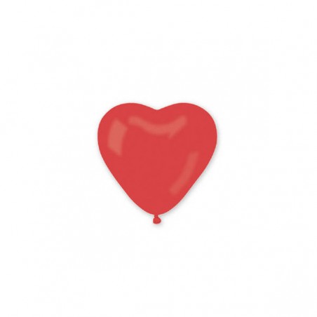 PALLONCINI CUORE 10 12pz ROSSO