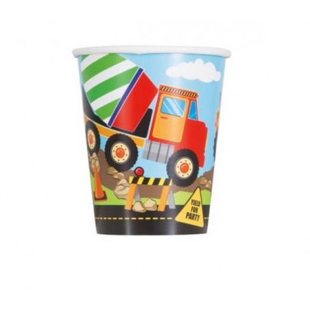 BICCHIERI 266cc CONSTRUCTION PARTY 8pz