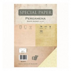BUSTE 12x18 PERGAMENA AVORIO gr.110 25pz