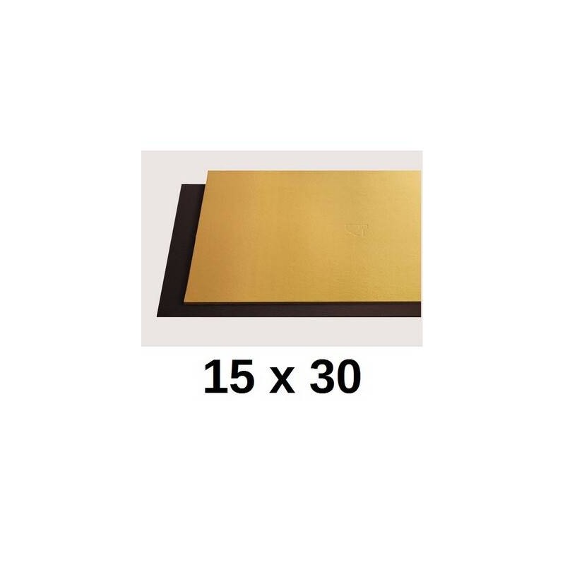 TAVOLETTE CARTONE 2400gr/mq ORO/NERO 15x30cm LISCE 10kg