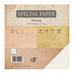 BUSTE 17x17 PEARL BIANCO gr.110 25pz