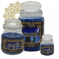 NATURE CANDLE 380gr GIARA 100% CERA VEGETALE NUITS D'ORIENT