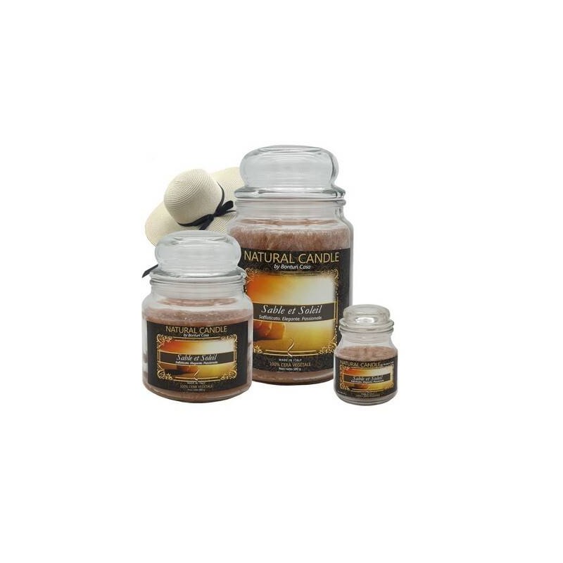 NATURE CANDLE 580gr GIARA 100% SABLE & SOLEIL