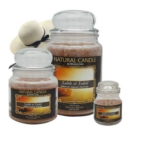 NATURE CANDLE 90gr GIARA 100% SABLE & SOLEIL