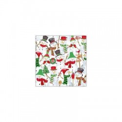 TOVAGLIOLI 33x33cm SNOWMAN PARTY 20pz