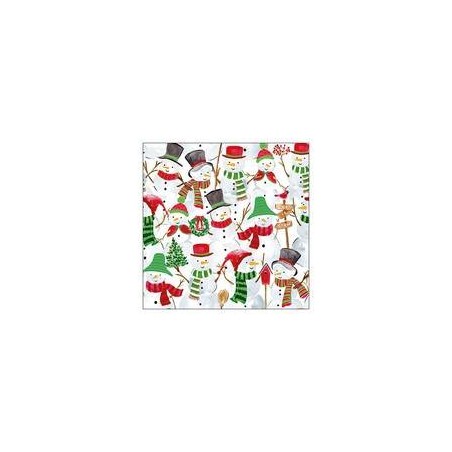 TOVAGLIOLI 33x33cm SNOWMAN PARTY 20pz