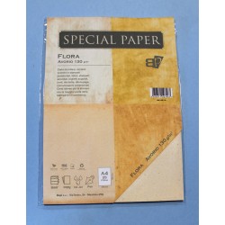 CARTA A4 21x29,7cm FLORA AVORIO gr.130 25fg